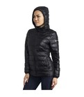 Alpineswiss Womens Hooded Down Alternative Puffer Jacket Warm Light Bubble Coat