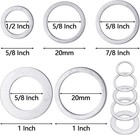 Sadnyy 20 Pcs Saw Blade Bushing Set - Arbor Adapter Ring Spacer 1   To Silver 