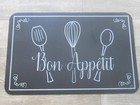 Bon Appetit Placemats 4 Pack Black Chalkboard Look 17x11 25 Made In The Usa New 