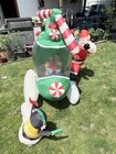 Vintage Rare Gemmy Airblown Inflatable Santa   Helicopter Reindeer Penguin Gifts