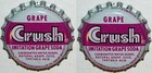 Soda Pop Bottle Caps Lot Of 25 Grape Crush Cork Lined Unused New Old Stock