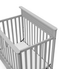 4-in-1 Mini Crib Convertible Daybed Twin Bed Pebble Gray Storkcraft Petal