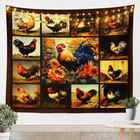  Chicken Wall Hanging Medium 59 x59  Cute Chicken Hen 59l  X 59w  Multi 02