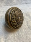 Antique Brass Door Knob Featuring An Ornate Heraldic Crest King Edward Hotel