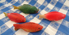Vintage Celluloid Fish - 4 Pieces