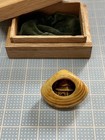  Antique Clamshell Carving Horn Shell Vintage Boxed