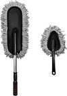 2 Pcs Microfiber Car Duster  Scratch Free Interior Cleaning Brush Extcolor  Gray