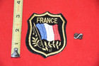 Vintage France Patch   Pin Souvenir Travel Flag Le Cercle Francais Eiffel Tower