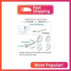 Qwalit Nose Ring Piercing Kit - Self Piercing At Home Kit With Disposable Nose R