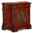 Renaissance Revival Walnut And Marble Cabinet W  Bronze Clodion Plaque