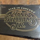 Vintage Hank Williams Jr  Live In Concert Pressed Metal License Plate Tag New