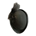 Vintage Black Gagle Handcraft Womens Hat Felt 