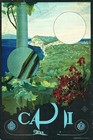 Capri Italy 1920s Vintage Travel Poster By Borgoni Wall Art Print Retro