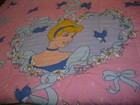 Disney Vintage 1990 s Twin Comforter Pink Cinderella  prince Charming Reversible