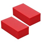 2pcs Red Hdpe Plastic Block  Polyethylene Tapping Block  Polyethylene Solid 