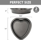 Heart Shaped Cake Pans  Large Heart Cake Pan  Nonstick Baking Molds  9 5 Inch