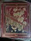 Wow  Antique 1888 Victorian Scrapbook Album  Full Of Wonderful Images  38 Pages