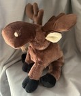 Ganz Webkinz Moose 9  Plush Stuffed Animal Toy Chocolate Brown Hm375