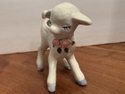 Vintage Lamb Lambie Figurine Planter White Pink Flowers Japan Easter 