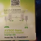 Tp-link Av500 500mbps Nano Powerline Starter Kit 2 Adapters Tl-pa4010kit