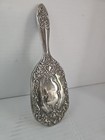 Vintage 1930s Silver Plated Vanity Dresser Hair Brush Collectible Decor