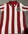 Retro Chivas  Rayadas De  Guadalajara   De Los 70s   Jersey Cotton Size  Xl New