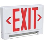 Emergency Exit Sign With Lights  Battery Backup  Hardwired 120 277v  Safety Sign