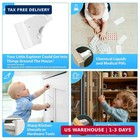 Ailuoqi Baby Proofing Magnetic Cabinet Locks  3 Pack  Cupboard Drawers Latches M