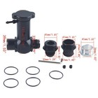Upgraded -16an -20an Raised Inline Filler Neck With Cap 1 8 Npt Ports Universal