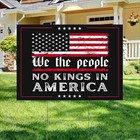 Vintage We The People No Kings In America Patriotic Yard Sign Outdoor Decor