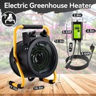 Greenhouse Heater With Digital Thermostat  1500w Electric Outdoor Heaters For   