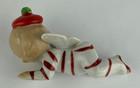 Vintage Pixie Elf Fairy Candy Stripe Figurine Japan Ceramic Boy Angel
