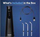 Waterpik Cordless Plus 5000 Water Flosser With 2 Settings 3 Tips Black New