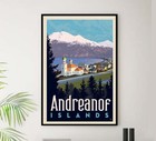 Alaska - Andreanof Islands - Vintage Travel Poster
