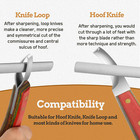 Hoof Knife Sharpener 5 Inch Farrier Tool Honing Rod With Diamond