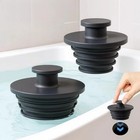 Bathtub Stopper 2pcs Sink Stopper Tub Plug Bathroom Shower Drain Plug Silicone B