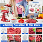 Compatible W  Kitchenaid Metal Food Grinder Attachment Set 15 Accessories Mixers