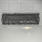 Vtg Arthur Court Grape Vine 19  Rectangular Aluminum Bread Serving Tray Platter