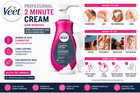 Veet Professional 2 Minute Cream With Shea Butter  13 5 Fl Oz Bottle W spatula