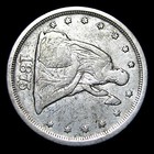 1875-s Twenty Cent Piece 20cp Silver ---- Nice Rare Coin ----  906z