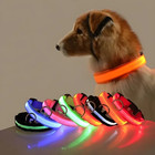 Dog Collar Nylon Led Night Safety Flashing Glow In The Dark Pet Dog Leash Pet Do