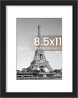 8 5x11 Picture Frame  Black Photo Frame With Hd Plexiglass  Display Pictures 6x8