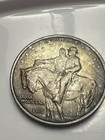 1925 Stone Mountain Half Dollar Silver Commem Toned Historic Coin Usa