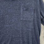 Gap Womens Long Sleeve Scoop Neck Linen Blend T Tee Shirt Large Navy Blue Marled