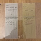 Lot Of 2 Antique Bank Receipts 1925 1926