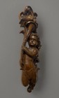 Circa 19th Century European Carved Cherub Wood Panel