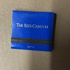 Vintage The Ritz Carlton Hotel Matchbox Blue Unstruck Unused Matches Full 