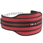 Weight Lifting Neoprene Diping Belt Exercise Fitness Gym Body Building Belt Red