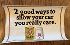 Vintage Philip 66 Trop Artic Motor Oil Banner Sign Double Sided Gas Service 