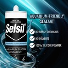 Aquarium Silicone Clear Sealant - High Elasticity  Safe For Fish  Solvent-fre   